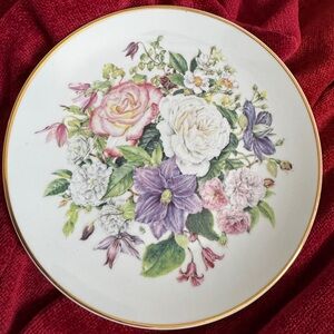 Franklin Mint Plate The Majesty of Roses BEAUTY ASCENDING Limited Edition